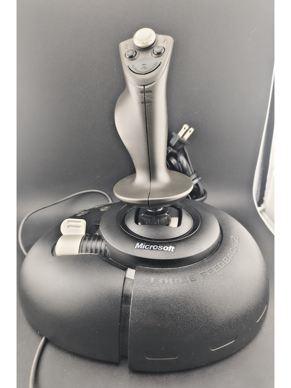 Microsoft SideWinder Force Feedback 2 Joystick Black X05-92622 PC Tested Working